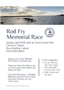 Rod Fry Memorial Race 2021